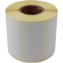 Eko Termal Etiket 80MM x 40MM Ruloda 1000 Adet 40MM Çapında Direk Termal Transfer Etiketi, Beyaz
