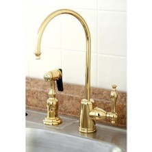 Gourmetier KS7192NL Naples Tek Saplı Su Filtrasyon Bataryası, Cilalı Pirinç