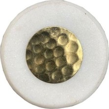 Çap 38MM Beyaz Düğme Kulp/doğal Taş