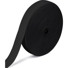 2 cm Genişlikte Siyah Esnek Lastik Şerit – 10 Metre Dikiş, Kıyafet ve El Sanatları Için Dayanıklı Elastik Bant