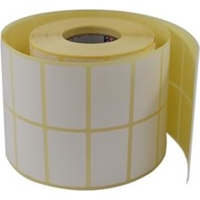 Eko Termal Rulo Etiket, 50MM x 30MM 3000 Adet Yan Yana 2li Sarılmış Rulolar 40MM Çapı Barkod Yazıcılar ile Uyumludur, Ribon Kullanmadan Yazdırılabilir., Beyaz