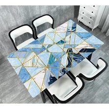 Masa Kaplama Folyosu Mobilya Masa Kaplama Folyoları Geometrik Mermer Desen