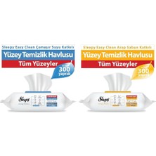 Çamaşır Suyu Katkılı 300 Yaprak + Arap Sabunu Katkılı 300 Yaprak