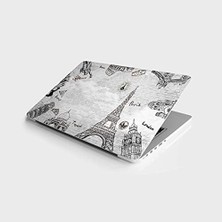 Laptop Bilgisayar Notebook Pc Kaplama Etiketi Dünyanın Simge Yerleri