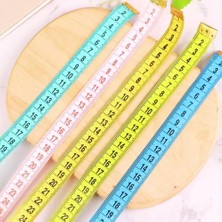 Mezura Metre Esnek Dikiş ve Terzi Ölçüm Şeridi, Plastik Kutulu, Çift Taraflı Santim ve Inç Gösterimli, Yumuşak ve Dayanıklı 150 cm (Kutulu)