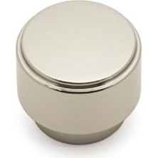 32 mm Parlak Nikel Tek Delikli Kulp