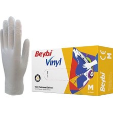 Vınyl (Vinil) Eldiven (Temizlik, Gıda, Kuaför, Bahçe, Iş Eldiveni) (Medium (Orta))