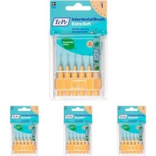 Blister X-Soft 0.45 mm - Turuncu Diş Arayüz Fırçası (1x 6 Adet) (4 Paketi)