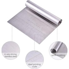 Çelik Hamur Kesici,metal Hamur Sıyrıcı,pasta Sıyırma Aparatı,hamur Dilimleyici,pasta ve Pastacılık Için Çelik Şekillendirici ve Hamur Porsiyonlayıcı