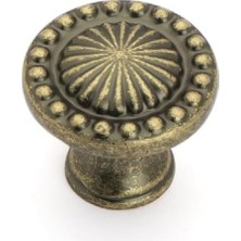 Antik Bronz Renkli 8 mm Tek Delikli Kulp