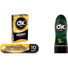 Hisset Prezervatif 10 Adet+Okey Ginseng Masaj Jeli 200 ml