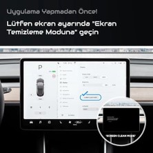 Model Y 15 Inç ile Uyumlu Ekran Koruyucu Şeffaf