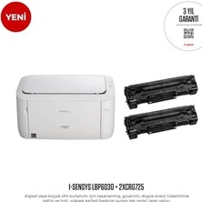 I-Sensys LBP6030B Tek Fonksiyonlu Siyah Beyaz Lazer Yazıcı + 2 Toner (Eurasia Garantili)