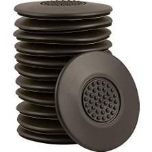 2 1/2" Yuvarlak Kendinden Yapışkanlı Tutucu Pedler - Yüzeyleri Korur, Mobilyaları Yerinde Tutun, Kahverengi (12'li Paket)