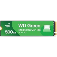 Wd Green SN3000 Nvme Ssd, Pcıe Gen 4, 500GB