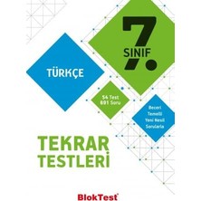 Bloktest 7. Sınıf Türkçe Tekrar Testleri 2021-2022