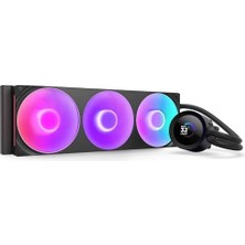 Nzxt Kraken Plus 360 Rgb - Aıo Cpu Sıvı Soğutucu - 360MM Radyatör - F360 Rgb Çekirdek Tek Çerçeve Fan - Özelleştirilebilir 1,54 Inç Kare LCD - Amd® Am5, Am4 - Intel® Lga 1851/1700, 1200/115X - Siyah