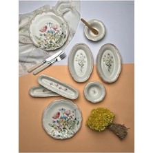 Tabakevi Tabak Evi Porselen Fulya Buket Kahvaltı Takımı 6 Kişilik 14 Parça