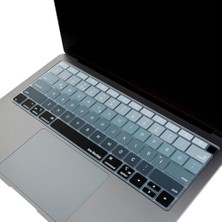 Türkçe Q Silikon Klavye Koruyucu MacBook Air 13 Retina Uyumlu A1932 A2179 A2337 M1 | Us Amerikan Düz Enter Ansı Klavye Kaplama Siyah Gri