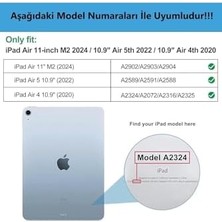iPad Air 11 M3 (2025) / M2 (2024) / Air 10.9 (2022/2020) ile Uyumlu Kapaklı Standlı Uyku Modlu Smart Kılıf, Clove Purple