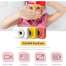 Funcam Çocuklar Için Fotoğraf Makinesi ve Kamera 1080P 12MP 2'' Hd Ekran Çerçeveler ve Komik Filtreler ve Tetris Oyunları Otomatik Kapanma Zamanlayıcı Hızlandırılmış Çekim