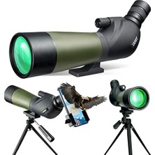 20-60X60MM Su Geçirmez Darbeye Dayanıklı Spotting Kapsam ve Digiscoping Adaptörü Bak4 Prizmalar Hedef Çekim Avcılık Kuş Gözlemciliği Yaban Hayatı Manzara