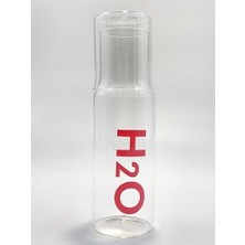 600 ml Bardaklı Başucu Sürahisi – Şık ve Dayanıklı Borosilikat Cam Su Şişesi, Yatak Odası ve Ofis Kullanımı Için Pratik, Kapağı Bardak Olarak Kullanılabilen Minimalist Tasarım (Pembe)
