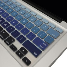 Silikon Klavye Koruyucu MacBook Air & MacBook Pro Uyumlu – Amerikan Ingilizce – Ultra Ince – A1278 A1369 A1466 A1502 Lacivert Mavi