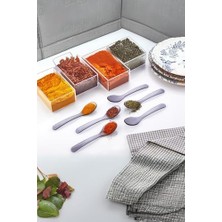 Life 12'li Gri Plastik Baharat Bal ve Servis Kaşığı MIT1138