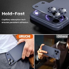 17 Pro Için Tasarlanmış Kamera Lens Koruyucu, [1:1 Mükemmel Uyum] Tam Kapsamlı Mat Metal Temperli Cam Kamera Ekran Koruyucu Aksesuar, Kılıf Dostu (Lacivert, 17 Pro)
