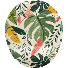 Yaprak Desenli Bilek Destekli Mouse Pad