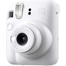 Mini 12 Beyaz Fotoğraf Makinesi 20LI Film ve Pvc Albümlü Çantalı Set 1-FOTSI00198-FB-SET1