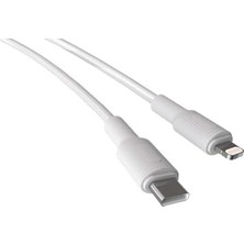 Type C-Lightning 27WATT Pd Hızlı Şarj Kablosu (Beyaz) (150 Cm)
