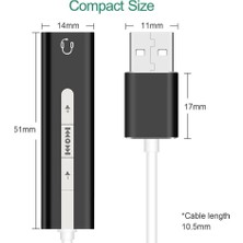 7.1 USB Harici Ses Kartı 3.5mm Çevirici Dönüştürücü Ses Kartı 5072