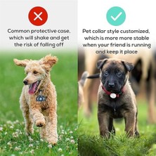 Köpek Tasması Tutucu, 2'li Paket Su Geçirmez Silikon Evcil Hayvan Tasması Koruması, Kayıp Önleyici Kılıfı, Düşmeye Karşı Dayanıklı Köpek Tasması Tutucu (Siyah, Beyaz)