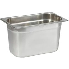 Paslanmaz Çelik Gastronom/gastronorm Küvet Gn 1/4-150 (26,5 x 16,2 x 15 Cm)