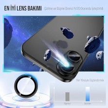 Kolay Kurulum Safir Parmak Izi Bırakmayan Anti-Reflective Kamera Lens Koruyucu (Siyah, 17)