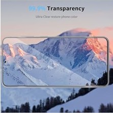 - Galaxy S25 Fe ile Uyumlu Ekran Koruyucu Tamperli Kırılmaz Kısa Cam Ekran Koruyucu