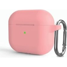 (5889) Pembe Soft Renk Darbe Emici Çengelli Silikon Kulaklık Kılıfı Pro 2 ile Uyumlu