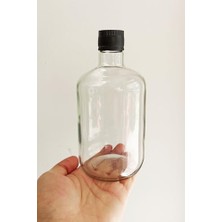 750 ml Şeffaf Tombul Yağ Şişesi Sızdırmaz Akıtıcılı Kapaklı 750 cc Yağdanlıklı Cam Şişe 6 Adet