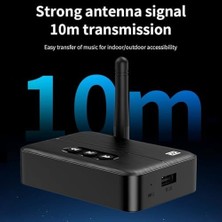 Nfc Bluetooth 5.4 Ses Alıcısı – Aux & Rca Bağlantı, Type-C Güç, Usb’den Müzik Çalma, Araç & Ev Hoparlör/amfi Için Kablosuz Ses Adaptörü, Hi-Fi, 10M Çekim Mesafesi M60