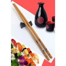 Bambu Organik Chopstick Yemek Çubuğu Haşi 10 Çift Uzak Doğu Tip