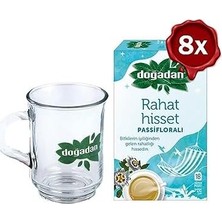 Rahat Hisset Passifloralı 18'li x 8 ve Doğadan Cam Bardak Hediyeli