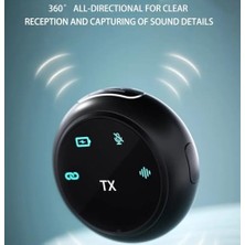 HT-K31PRO Ikili Kablosuz Yaka Mikrofonu Dijital Ekranlı Düğme Tipi Tasarım Ios/type-C Uyumlu Gürültü Engelleme
