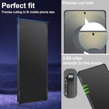 Galaxy S25 Ultra Için Privacy Temperli Cam – 2 Adet - Yanlardan Siyah Görünüm, Kavisli Kenar, Parmak Izi Azaltıcı, Ultra Ince 0.3mm, Hassas Kesim