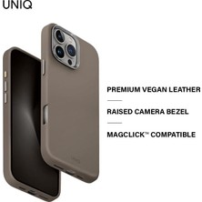Lyden Telefon Kılıfı Hybrid 16 Pro (2024) 6.3, Magclıck Magclıck Şarj (Karamel) ile Uyumlu