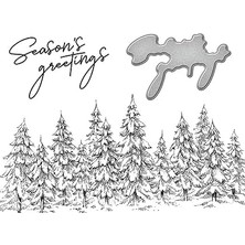 Season's Greetings Evergreens Pres Plakası, Metal