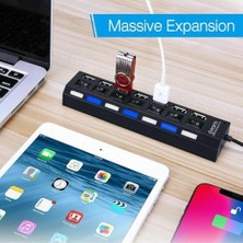 A4874-7 Portlu USB 2.0 Hub Switch Çoklayıcı Çoğaltıcı