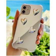 12 ve 12 Pro ile Uyumlu Aynalı Darbe Önleyici Kamera Korumalı Silikon Kılıf