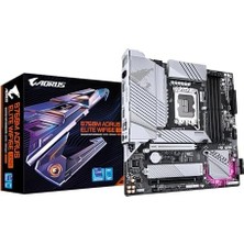 Gıgabyte B760M Aorus Elıte WIFI6E LGA1700 Ddr5 7600MHZ(OC) Pcıe 5.0 Çift M.2 Nvme Wifi 6e 2.5gbe Lan Matx Anakart